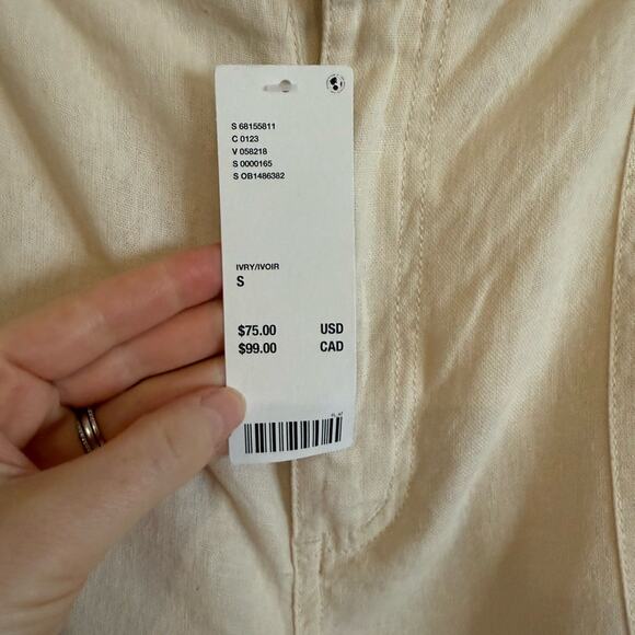 NWT NEW Urban Outfitters Myla Linen Cargo Pants - Picture 6 of 9